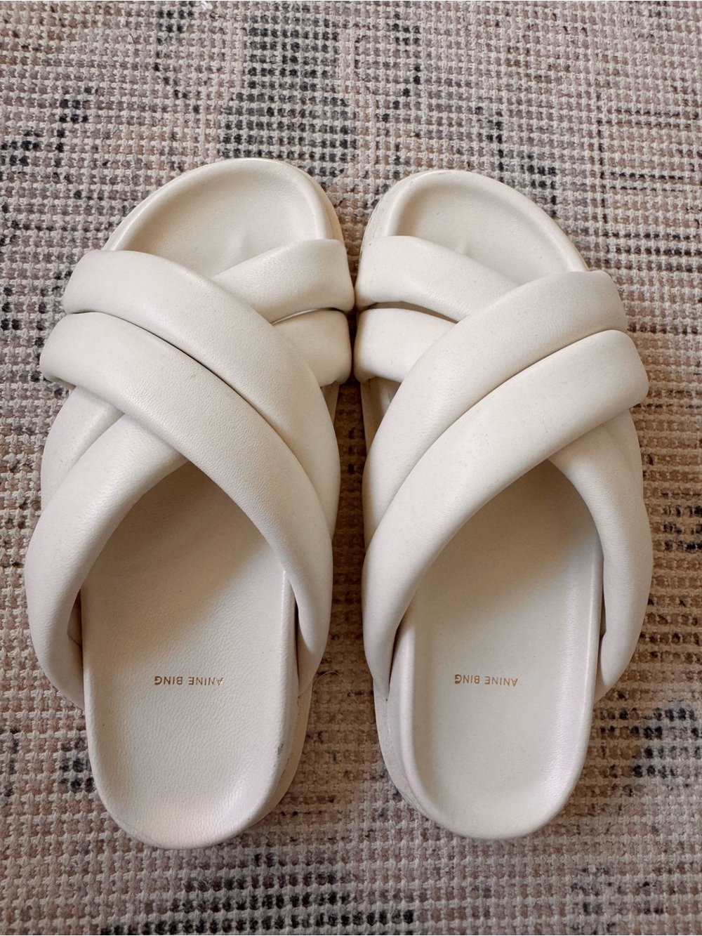 Anine Bing Lizzie Leather Slides